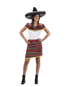 Fato de mexicana com estilo para mulher