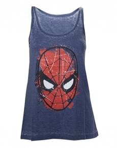 T-shirt de Homem-Aranha azul para mulher
