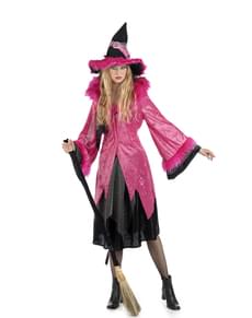 Disfraz de bruja dacha rosa para mujer