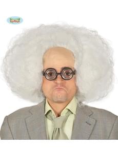 Perucă cu chelie albă voluminoasă pentru bărbat