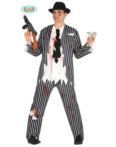 Costum de mafiot zombie pentru bărbat