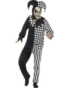 Troublesome black and white Harlequin costume
