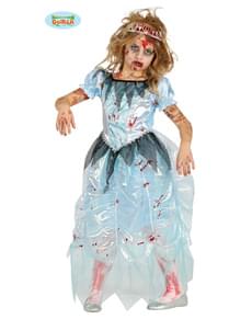 Fato de princesa da meia-noite zombie para menina