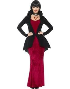Women's bedazzling vampiress costume