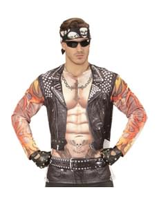 Maskeraddräkt biker elak vuxen