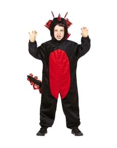 Kids ferocious black dragon costume