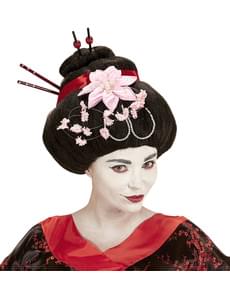 Disfraz de geisha con chupitos Fever. Have Fun!
