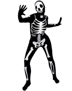 Costume scheletro nero
