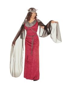 女性の中世の女性の待機衣装