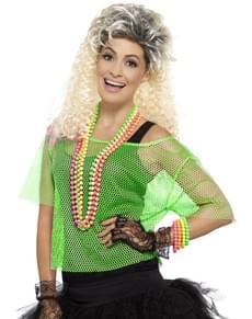 Neon green Fishnet T-shirt for women