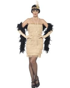 Women's gold 20's charleston costume