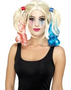 Perruque Harley bleue et rouge femme