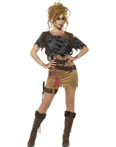 Zombie Raider costume for women