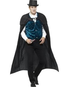 Men's velvet Victorian vampire costume