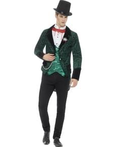 Men's bloodstained Victorian vampire costume