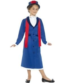 Disfraz de niñera victoriana para niña