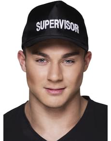 Black Supervisor cap for adults