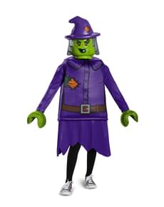 Fato de bruxa malévola Lego para menina