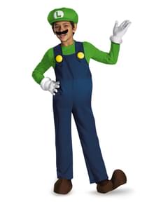 Fato de Luigi super prestige com tapa pés para menino 