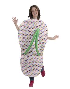 Fato de chinelo multicolor para adulto