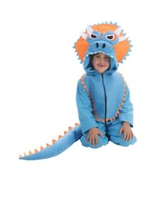 Blue Triceratops Dinosaur Costume for Kids