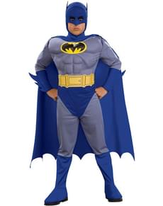 Fato de Batman the Brave and the Bold musculoso para menino