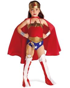 Déguisement Wonder Woman fille avec cape