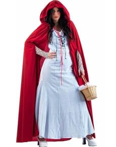 Déguisement de chaperon rouge néo-gothique bleu ciel
