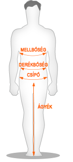 Mérettáblázat: Hombre