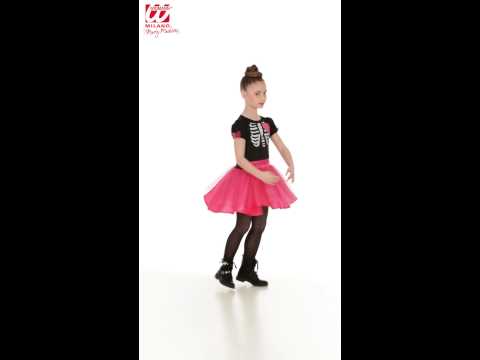Fato de bailarina esqueleto para menina