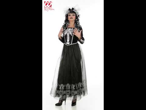 Disfraz de dama esqueleto para mujer