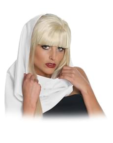 Lenço da cabeça branco de Lady Gaga