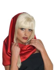 Lenço da cabeça vermelho Lady Gaga