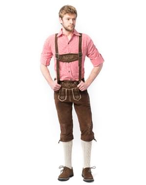 Lederhosen na Festiwal Piwa dla mężczyzn