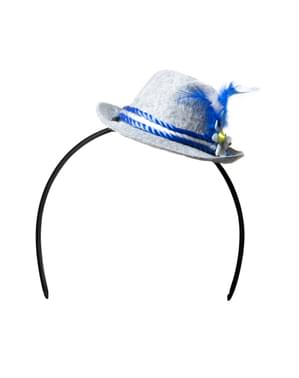 Serre-tête chapeau bavarois femme