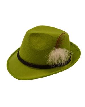 Yetişkin yeşil Bavyera şapka