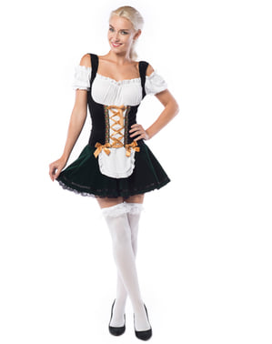 महिला सुंदर Dirndl Oktoberfest पोशाक