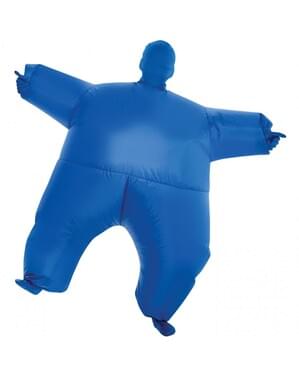 Blue inflatable megamorph costume for kids