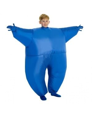 Costum gonflabil megamorph albastru pentru copii