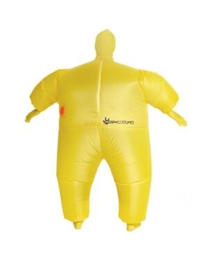 Déguisement emoji triste mega morph gonflable adulte