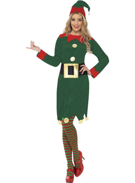Kostým zelený Elf pre dospelých