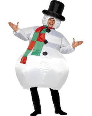 Aufblasbares Schneemann Kostüm