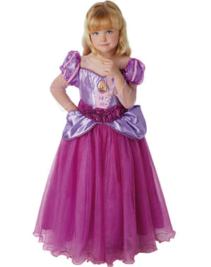 Pakaian Rapunzel Premium untuk kanak-kanak perempuan