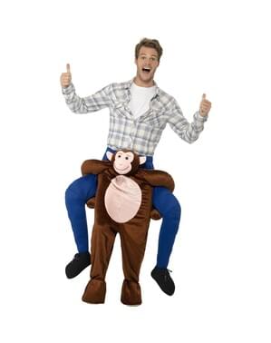Costum maimuță ride on pentru adult