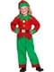 Costume da elfo verde e rosso per bambini