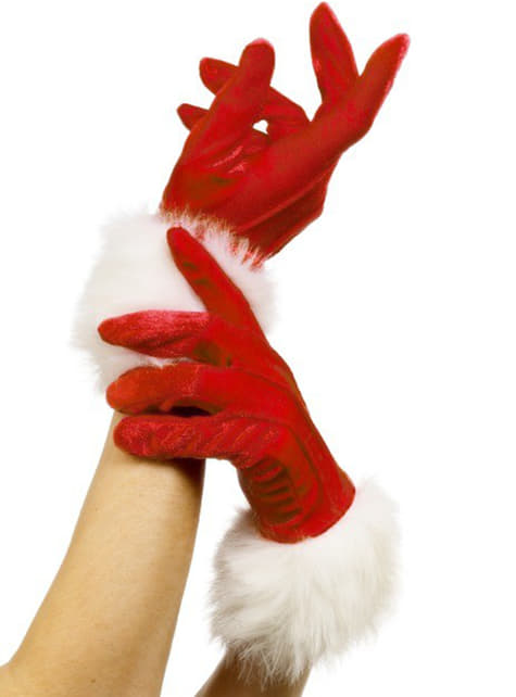 Handschoenen kerstvrouw