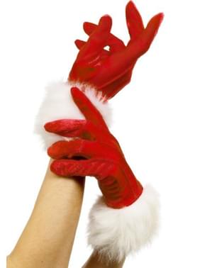 Weihnachtsfrau Handschuhe