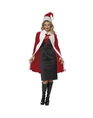 Mrs Claus lüks pelerin