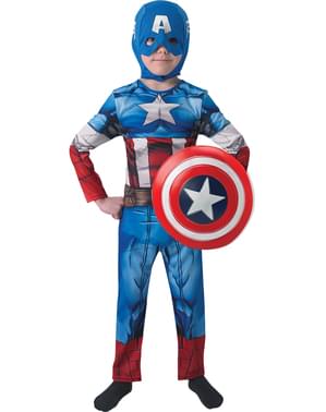 Costume da Capitan America The Avengers per bambino con scatola