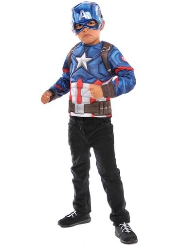 Captain America costume for boys (in box)